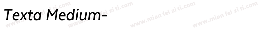 Texta Medium字体转换